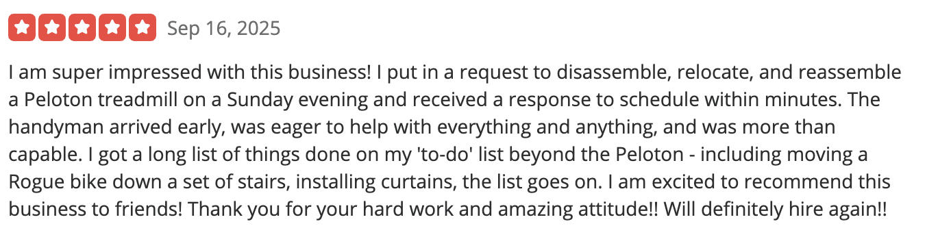 TaskRabbit review for gazebo installation