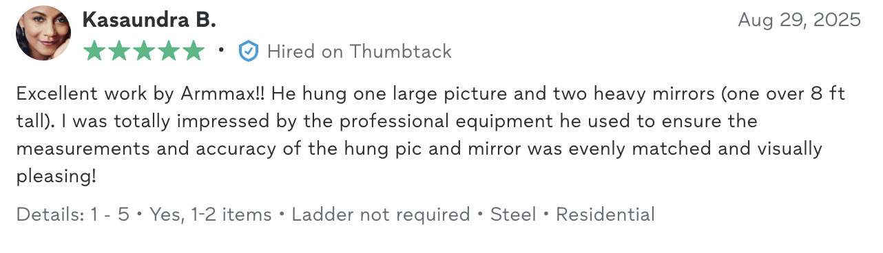 Yelp review highlighting communication